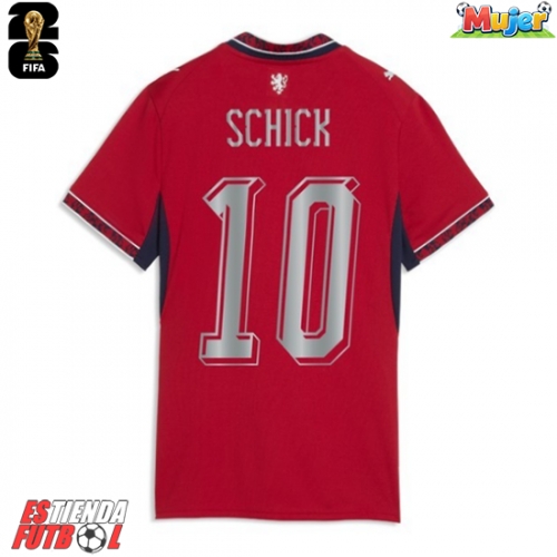 República Checa Patrik Schick #10 Primera Equipación Mujer Mundial 2026 Manga Corta